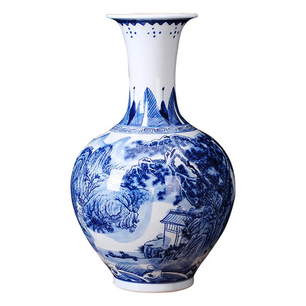 porcelaine for Jahrriesnge blue landscape painting vase cna0049 Compatible porcelaine Jahrriesnge for blue landscape painting vase cna0049