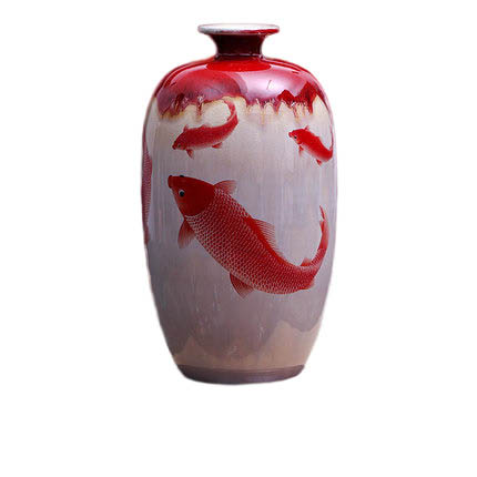 porcelaine for Jahrriesnge kiln change cracked glaze pomegranate flower vase cna0438 Compatible porcelaine Jahrriesnge for kiln change cracked glaze pomegranate flower vase cna0438
