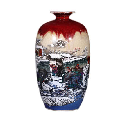 porcelaine for Jahrriesnge kiln change cracked glaze pomegranate flower vase cna0442 Compatible porcelaine Jahrriesnge for kiln change cracked glaze pomegranate flower vase cna0442