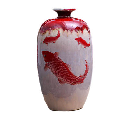 porcelaine for Jahrriesnge kiln change cracked glaze pomegranate flower vase cna0446 Compatible porcelaine Jahrriesnge for kiln change cracked glaze pomegranate flower vase cna0446