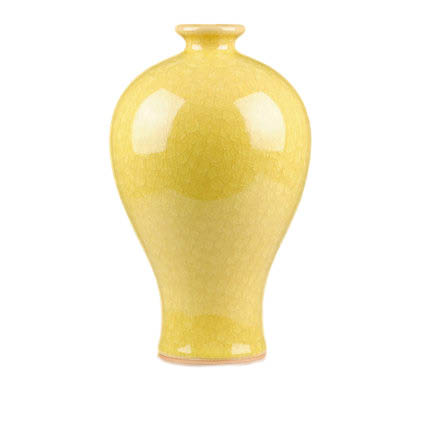 porcelaine for Jahrriesnge yellow ice cube cracked gourd vase cna0736 Compatible porcelaine Jahrriesnge for yellow ice cube cracked gourd vase cna0736