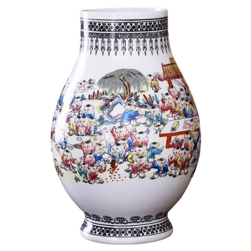 porcelaine for Jahrriesnge pastel one hundred children figure vase cna0785 Compatible porcelaine Jahrriesnge for pastel one hundred children figure vase cna0785