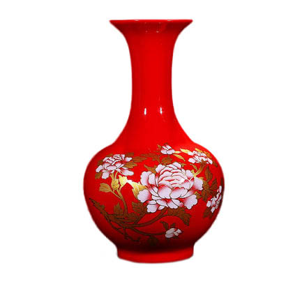 porcelaine for Jahrriesnge red peony flower vase cna0921 Compatible porcelaine Jahrriesnge for red peony flower vase cna0921