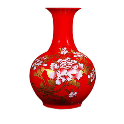 porcelaine for Jahrriesnge red peony flower vase cna0922 Compatible porcelaine Jahrriesnge for red peony flower vase cna0922