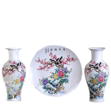 porcelaine for Jahrriesnge vase set 3pcs cna1059 Compatible porcelaine Jahrriesnge for vase set 3pcs cna1059