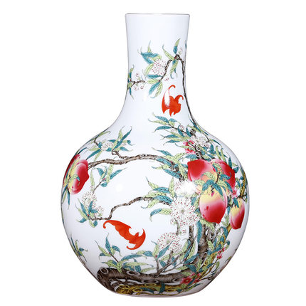 porcelaine for Jahrriesnge nine peach illustration vase cna1124 Compatible porcelaine Jahrriesnge for nine peach illustration vase cna1124