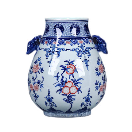 porcelaine for Jahrriesnge deer head binaural lucky bucket vase cna1130 Compatible porcelaine Jahrriesnge for deer head binaural lucky bucket vase cna1130