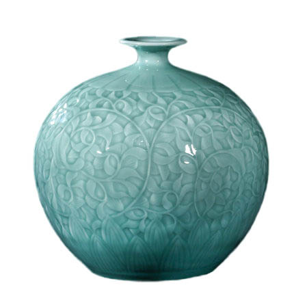 porcelaine for Jahrriesnge carving shadow blue glaze vase cna1302 Compatible porcelaine Jahrriesnge for carving shadow blue glaze vase cna1302