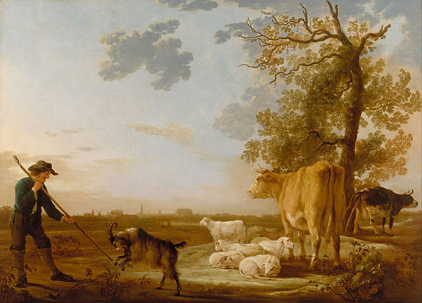 Paysage for JAHRRIESNGE Morning-Landscape-with-Cattle-lpf00996 Compatible Paysage JAHRRIESNGE for Morning-Landscape-with-Cattle-lpf00996