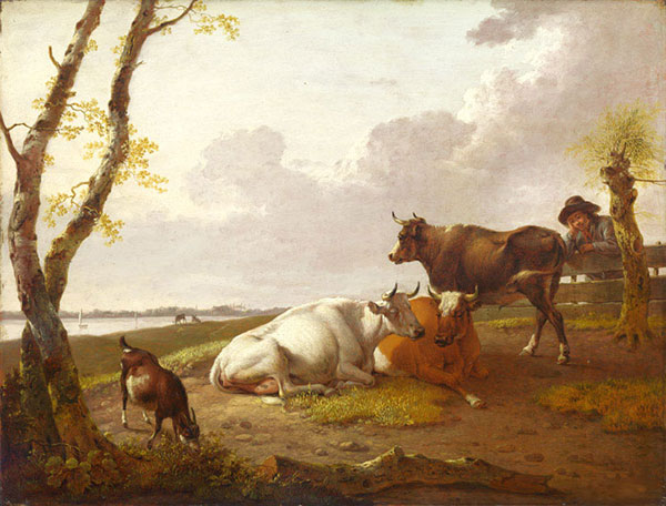 Paysage for JAHRRIESNGE Morning-Landscape-with-Cattle-lpf00997 Compatible Paysage JAHRRIESNGE for Morning-Landscape-with-Cattle-lpf00997