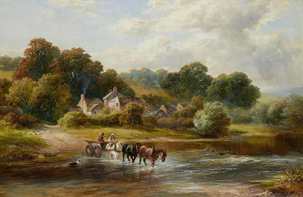 Paysage for JAHRRIESNGE horse-crossing-the-river-lpf01420 Compatible Paysage JAHRRIESNGE for horse-crossing-the-river-lpf01420