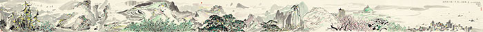 Paysage for JAHRRIESNGE Long scroll landscape painting lpf09114 Compatible Paysage JAHRRIESNGE for Long scroll landscape painting lpf09114