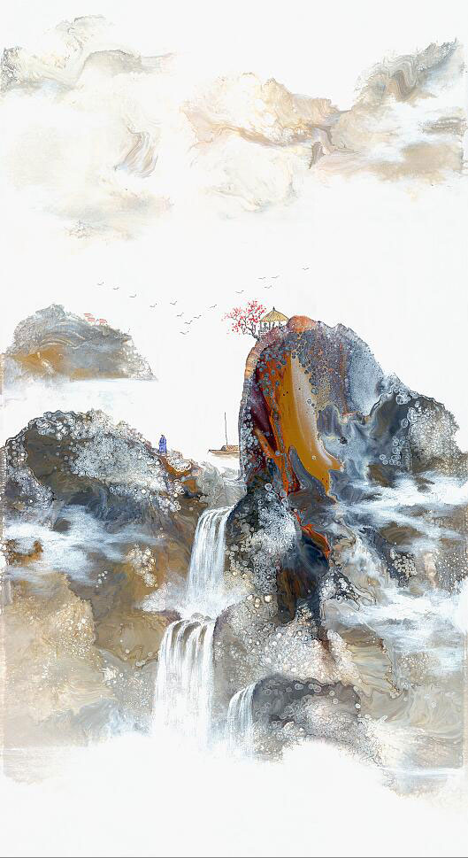 Paysage for JAHRRIESNGE waterfall lpf09568 Compatible Paysage JAHRRIESNGE for waterfall lpf09568