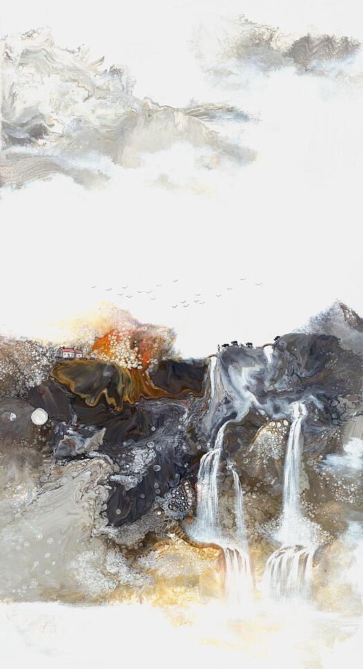 Paysage for JAHRRIESNGE waterfall lpf09570 Compatible Paysage JAHRRIESNGE for waterfall lpf09570