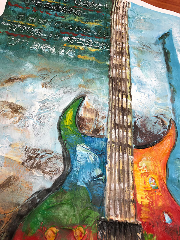 Peinture à l'huile for JAHRRIESNGE guitar-lpg0005 Compatible Peinture à l'huile JAHRRIESNGE for guitar-lpg0005