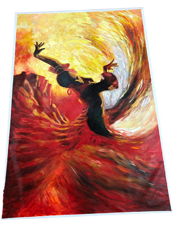 Peinture à l'huile for JAHRRIESNGE dancer-lpg0099 Compatible Peinture à l'huile JAHRRIESNGE for dancer-lpg0099