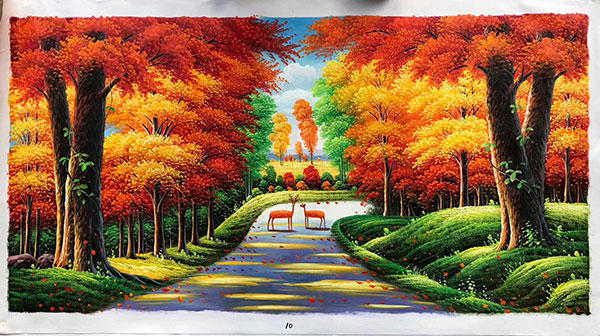 Peinture à l'huile for JAHRRIESNGE tree-lpg0124 Compatible Peinture à l'huile JAHRRIESNGE for tree-lpg0124