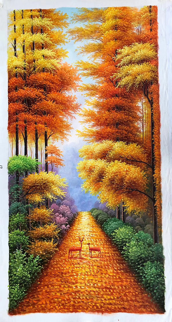 Peinture à l'huile for JAHRRIESNGE tree-lpg0125 Compatible Peinture à l'huile JAHRRIESNGE for tree-lpg0125