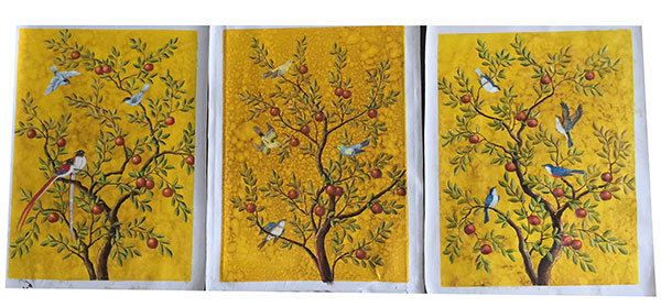 Peinture à l'huile for JAHRRIESNGE birds-in-golden-tree-lpg0385 Compatible Peinture à l'huile JAHRRIESNGE for birds-in-golden-tree-lpg0385