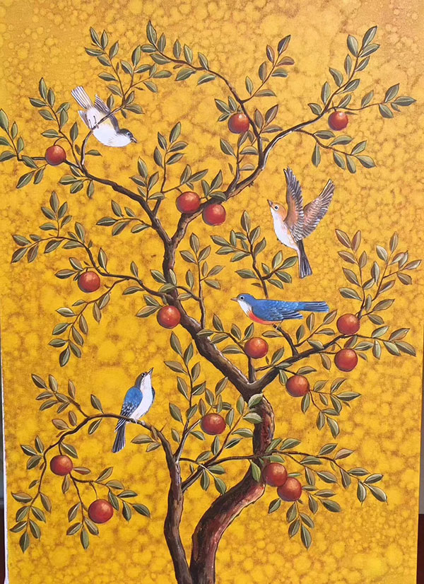 Peinture à l'huile for JAHRRIESNGE birds-in-the-tree-lpg0387 Compatible Peinture à l'huile JAHRRIESNGE for birds-in-the-tree-lpg0387