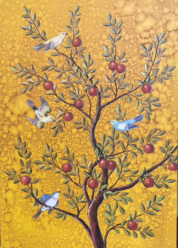 Peinture à l'huile for Jahrriesnge birds-in-the-tree-lpg0388 Compatible Peinture à l'huile Jahrriesnge for birds-in-the-tree-lpg0388