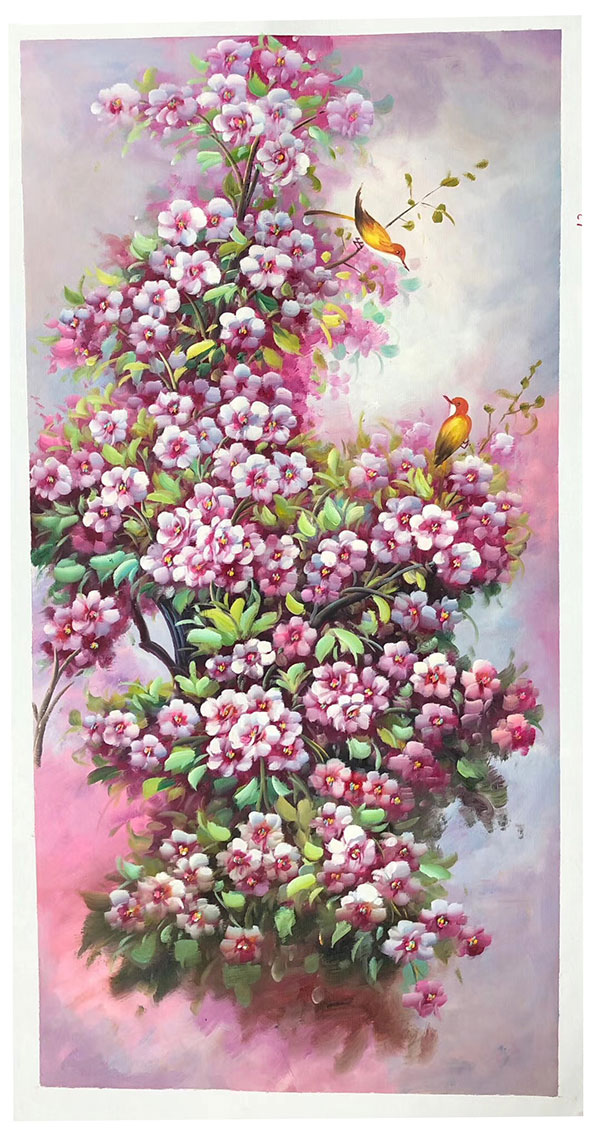 Peinture à l'huile for JAHRRIESNGE pine-flower-lpg396 Compatible Peinture à l'huile JAHRRIESNGE for pine-flower-lpg396