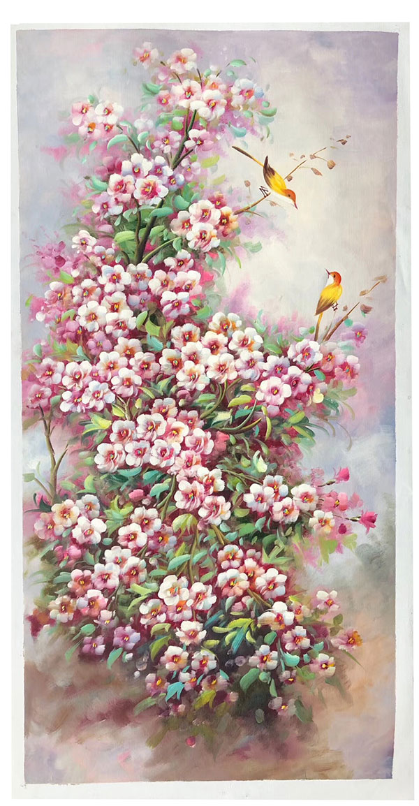 Peinture à l'huile for JAHRRIESNGE pine-flower-lpg400 Compatible Peinture à l'huile JAHRRIESNGE for pine-flower-lpg400