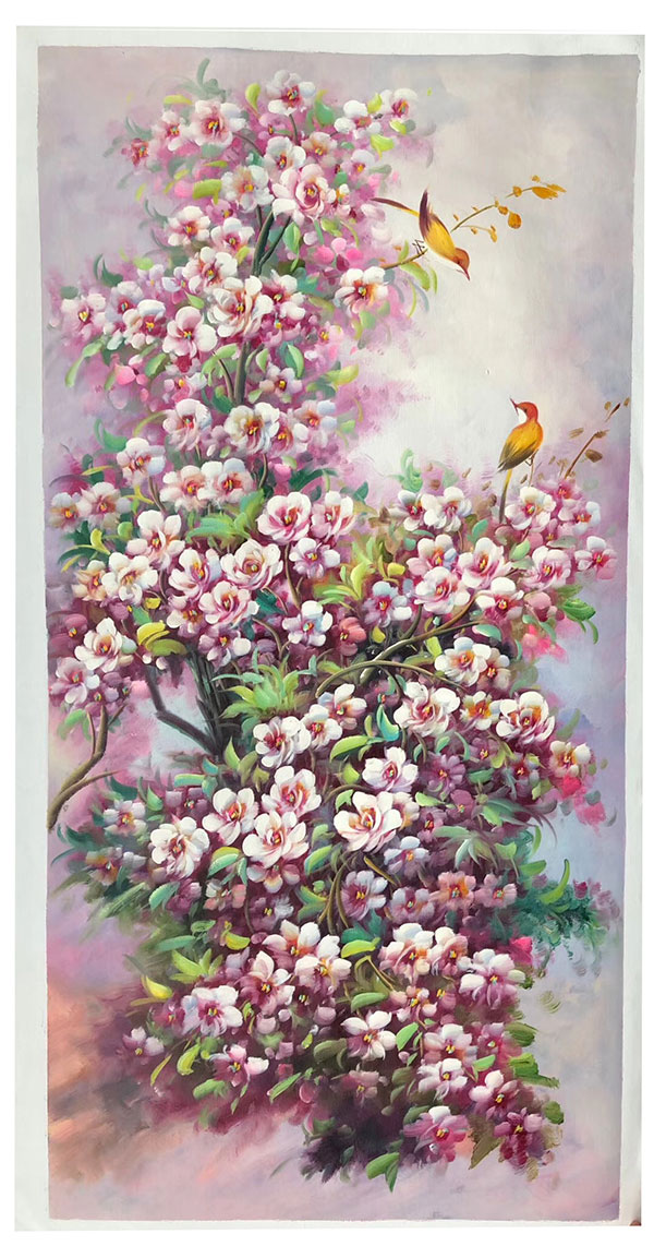 Peinture à l'huile for JAHRRIESNGE pine-flower-lpg401 Compatible Peinture à l'huile JAHRRIESNGE for pine-flower-lpg401