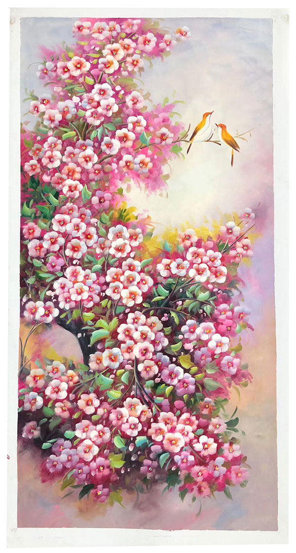 Peinture à l'huile for JAHRRIESNGE pine-flower-lpg407 Compatible Peinture à l'huile JAHRRIESNGE for pine-flower-lpg407