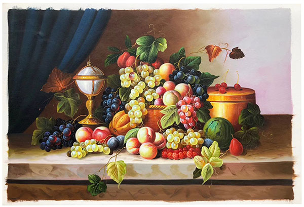 Peinture à l'huile for Jahrriesnge fruit-lpg409 Compatible Peinture à l'huile Jahrriesnge for fruit-lpg409