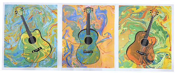 Peinture à l'huile for Jahrriesnge guitar-lpg0418 Compatible Peinture à l'huile Jahrriesnge for guitar-lpg0418