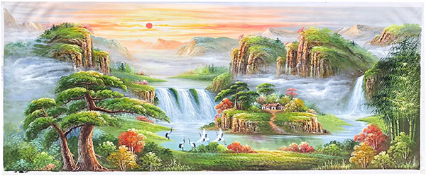 Paysage for JAHRRIESNGE sunrise-waterfall-lpg1364 Compatible Paysage JAHRRIESNGE for sunrise-waterfall-lpg1364
