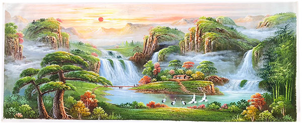 Paysage for JAHRRIESNGE sunrise-waterfall-lpg1366 Compatible Paysage JAHRRIESNGE for sunrise-waterfall-lpg1366