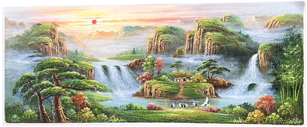 Paysage for JAHRRIESNGE sunrise-waterfall-lpg1368 Compatible Paysage JAHRRIESNGE for sunrise-waterfall-lpg1368