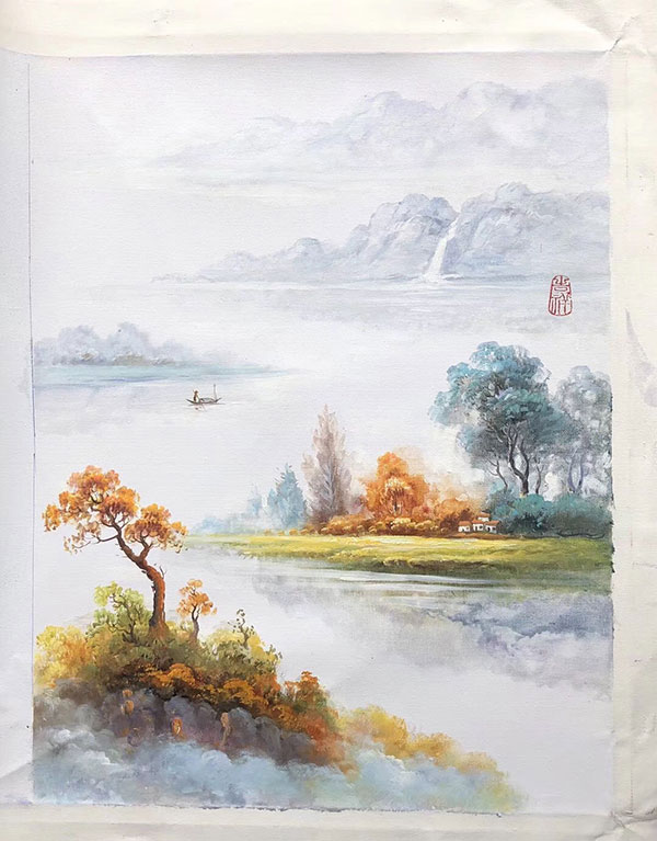 Paysage for JAHRRIESNGE boat-in-lake-lpg1401 Compatible Paysage JAHRRIESNGE for boat-in-lake-lpg1401