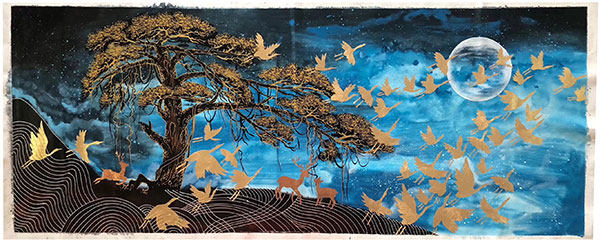Paysage for JAHRRIESNGE birds-moon-lpg1497 Compatible Paysage JAHRRIESNGE for birds-moon-lpg1497