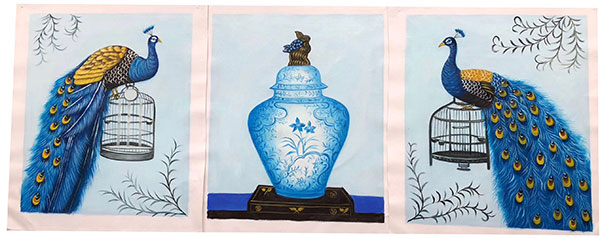 Animaux for Jahrriesnge mixed peacocks and vase lpg2682 Compatible Animaux Jahrriesnge for mixed peacocks and vase lpg2682