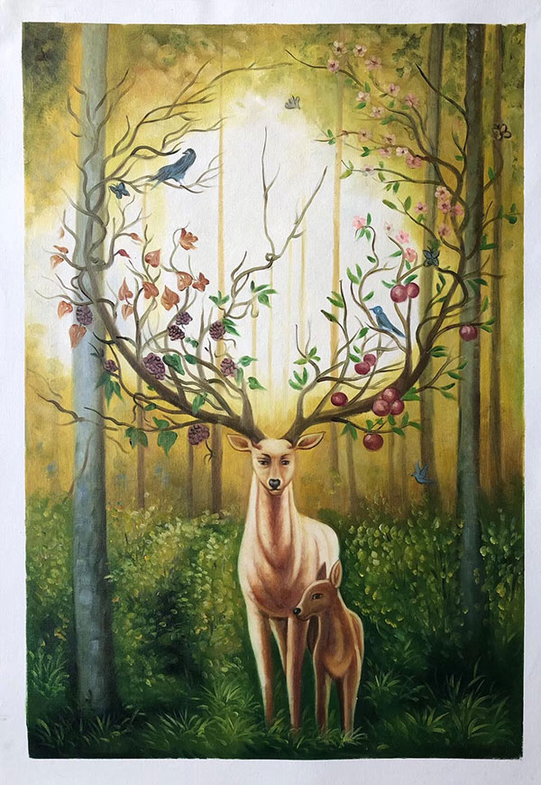 Animaux for Jahrriesnge deers and birds lpg2687 Compatible Animaux Jahrriesnge for deers and birds lpg2687