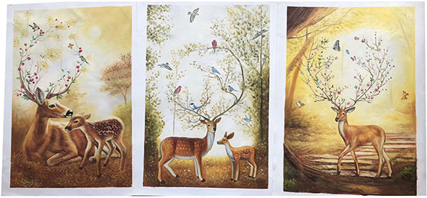 Animaux for Jahrriesnge mixed deers and birds lpg2689 Compatible Animaux Jahrriesnge for mixed deers and birds lpg2689